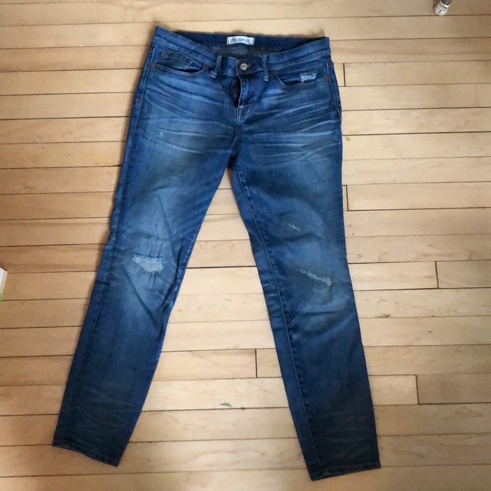 Madewell Skinny Skinny 30 Rip and Repair